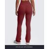 imageAoxjox Flare Leggings for Women Trinity Tummy Control High Waisted Wide Leg Yoga Pants 29quot31quot33quotBurgundy