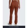 imageAoxjox Flare Leggings for Women Trinity Tummy Control High Waisted Wide Leg Yoga Pants 29quot31quot33quotCherry Mahogany