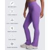 imageAoxjox Flare Leggings for Women Trinity Tummy Control High Waisted Wide Leg Yoga Pants 29quot31quot33quotChive Blossom