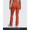 imageAoxjox Flare Leggings for Women Trinity Tummy Control High Waisted Wide Leg Yoga Pants 29quot31quot33quotEarthy Brown