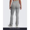 imageAoxjox Flare Leggings for Women Trinity Tummy Control High Waisted Wide Leg Yoga Pants 29quot31quot33quotGrey