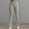 imageAoxjox Flare Leggings for Women Trinity Tummy Control High Waisted Wide Leg Yoga Pants 29quot31quot33quotGrey