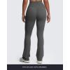 imageAoxjox Flare Leggings for Women Trinity Tummy Control High Waisted Wide Leg Yoga Pants 29quot31quot33quotIron Grey