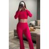imageAoxjox Flare Leggings for Women Trinity Tummy Control High Waisted Wide Leg Yoga Pants 29quot31quot33quotLove Potion