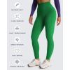 imageAoxjox High Waisted Workout Siren Leggings for Women Hidden Scrunch Butt Lifting Tummy Control Yoga Pants 26quotJolly Green Size Up If in Between Sizes