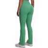 imageAoxjox Flare Leggings for Women Trinity Tummy Control High Waisted Wide Leg Yoga Pants 29quot31quot33quotBottle Green