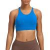 imageAoxjox Womens Workout Sports Bras Fitness MediumHigh Cross Back Sporty Bra Yoga Crop TankDirectoire Blue