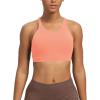 imageAoxjox Womens Workout Sports Bras Fitness MediumHigh Cross Back Sporty Bra Yoga Crop TankPapaya