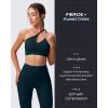 imageAoxjox Womens Workout Sports Bras One Shoulder Caley Asymmetrical Bra Fitness Exercise Gym Yoga Crop Tank TopBlueberry