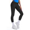 imageAoxjox Womens Impact Seamless Workout Leggings Hidden Scrunch Butt Lifting Low Waist Yoga Pants 26quotBlack Run Small  Size Up