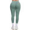 imageAoxjox Womens Impact Seamless Workout Leggings Hidden Scrunch Butt Lifting Low Waist Yoga Pants 26quotPistachio Run Small  Size Up
