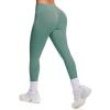 imageAoxjox Womens Impact Seamless Workout Leggings Hidden Scrunch Butt Lifting Low Waist Yoga Pants 26quotPistachio Run Small  Size Up