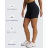 imageAoxjox Seamless Camo Scrunch Workout Biker Shorts for Women Tummy Control High Waisted Athletic Gym Running Yoga Short 5quotBlack Camo