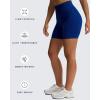 imageAoxjox Seamless Camo Scrunch Workout Biker Shorts for Women Tummy Control High Waisted Athletic Gym Running Yoga Short 5quotNavy Camo