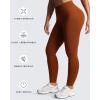 imageAoxjox Womens Impact Seamless Workout Leggings Hidden Scrunch Butt Lifting Low Waist Yoga Pants 24quot26quotCaramel Brown