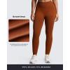 imageAoxjox Womens Impact Seamless Workout Leggings Hidden Scrunch Butt Lifting Low Waist Yoga Pants 24quot26quotCaramel Brown