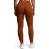 imageAoxjox Womens Impact Seamless Workout Leggings Hidden Scrunch Butt Lifting Low Waist Yoga Pants 24quot26quotCaramel Brown