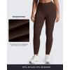 imageAoxjox Womens Impact Seamless Workout Leggings Hidden Scrunch Butt Lifting Low Waist Yoga Pants 24quot26quotDark Brown