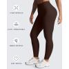 imageAoxjox Womens Impact Seamless Workout Leggings Hidden Scrunch Butt Lifting Low Waist Yoga Pants 24quot26quotDark Brown