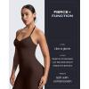 imageAoxjox Womens Impact Seamless Workout Leggings Hidden Scrunch Butt Lifting Low Waist Yoga Pants 24quot26quotDark Brown