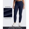 imageAoxjox Womens Impact Seamless Workout Leggings Hidden Scrunch Butt Lifting Low Waist Yoga Pants 24quot26quotDark Navy