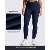 imageAoxjox Womens Impact Seamless Workout Leggings Hidden Scrunch Butt Lifting Low Waist Yoga Pants 24quot26quotDark Navy