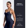 imageAoxjox Womens Impact Seamless Workout Leggings Hidden Scrunch Butt Lifting Low Waist Yoga Pants 24quot26quotDark Navy