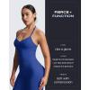 imageAoxjox Womens Impact Seamless Workout Leggings Hidden Scrunch Butt Lifting Low Waist Yoga Pants 24quot26quotDeep Sea