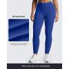 imageAoxjox Womens Impact Seamless Workout Leggings Hidden Scrunch Butt Lifting Low Waist Yoga Pants 24quot26quotDeep Sea