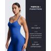 imageAoxjox Womens Impact Seamless Workout Leggings Hidden Scrunch Butt Lifting Low Waist Yoga Pants 24quot26quotGalaxy Blue