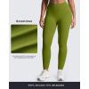 imageAoxjox Womens Impact Seamless Workout Leggings Hidden Scrunch Butt Lifting Low Waist Yoga Pants 24quot26quotMeadow Green
