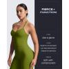 imageAoxjox Womens Impact Seamless Workout Leggings Hidden Scrunch Butt Lifting Low Waist Yoga Pants 24quot26quotMeadow Green