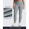 imageAoxjox Womens Impact Seamless Workout Leggings Hidden Scrunch Butt Lifting Low Waist Yoga Pants 24quot26quotQuiet Grey