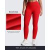 imageAoxjox Womens Impact Seamless Workout Leggings Hidden Scrunch Butt Lifting Low Waist Yoga Pants 24quot26quotRacing Red