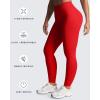 imageAoxjox Womens Impact Seamless Workout Leggings Hidden Scrunch Butt Lifting Low Waist Yoga Pants 24quot26quotRacing Red