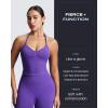 imageAoxjox Womens Impact Seamless Workout Leggings Hidden Scrunch Butt Lifting Low Waist Yoga Pants 24quot26quotVibrant Violet