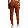 imageAoxjox Womens Impact Seamless Workout Leggings Hidden Scrunch Butt Lifting Low Waist Yoga Pants 24quot26quotCaramel Brown