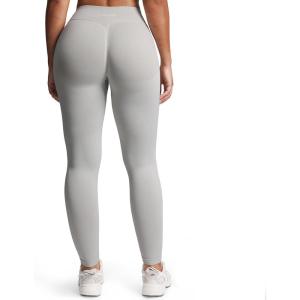 imageAoxjox Womens Impact Seamless Workout Leggings Hidden Scrunch Butt Lifting Low Waist Yoga Pants 24quot26quotFeather Beige