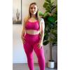 imageAoxjox Womens High Waist Seamless Camo Scrunch Legging Knit Workout Yoga Pants 23quotShelly Pink Camo