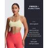 imageAoxjox Womens Workout Sports Bras Fitness Ivy Low Impact Bra Yoga Crop TankPastel Yellow