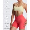 imageAoxjox Womens Workout Sports Bras Fitness Ivy Low Impact Bra Yoga Crop TankPastel Yellow