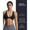 imageAoxjox Womens Workout Sports Bras Fitness Sienna Low Impact Bra Yoga Crop Tank1 Blackrun Small size Up