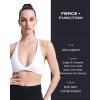 imageAoxjox Womens Workout Sports Bras Fitness Sienna Low Impact Bra Yoga Crop Tank1 White