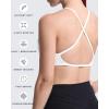 imageAoxjox Womens Workout Sports Bras Fitness Sienna Low Impact Bra Yoga Crop Tank1 White