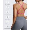 imageAoxjox Womens Workout Sports Bras Fitness Sienna Low Impact Bra Yoga Crop TankAzalea Pink