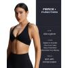 imageAoxjox Womens Workout Sports Bras Fitness Sienna Low Impact Bra Yoga Crop TankBlack Leopard Print