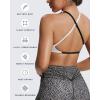 imageAoxjox Womens Workout Sports Bras Fitness Sienna Low Impact Bra Yoga Crop TankBlack and White