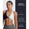 imageAoxjox Womens Workout Sports Bras Fitness Sienna Low Impact Bra Yoga Crop TankBlack and White