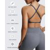 imageAoxjox Womens Workout Sports Bras Fitness Sienna Low Impact Bra Yoga Crop TankBlueberry