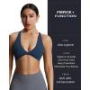 imageAoxjox Womens Workout Sports Bras Fitness Sienna Low Impact Bra Yoga Crop TankBlueberry